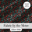 Dense Scandinavian Christmas Trees Green Seamless Pattern Lovely  Digital Print Material by the Metre UK Sewing Quilting Textile