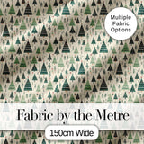 Watercolor Christmas Tree Pastel Forest Seamless Pattern Lovely  Digital Print Material by the Metre UK Sewing Quilting Textile