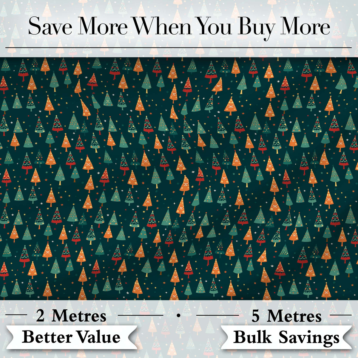 Minimal Christmas Tree Scandinavian Neutral Seamless Pattern Lovely  Digital Print Material by the Metre UK Sewing Quilting Textile