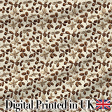 Watercolor Coffee Beans Mixed Seeds Seamless Pattern Lovely  Digital Print Material by the Metre UK Sewing Quilting Textile