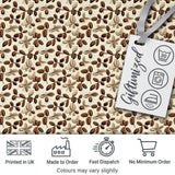 Watercolor Coffee Beans Mixed Seeds Seamless Pattern Lovely  Digital Print Material by the Metre UK Sewing Quilting Textile