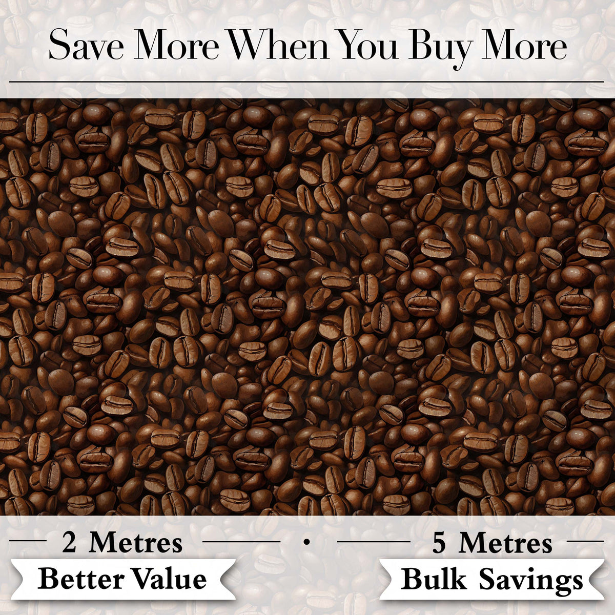 Coffee Beans Realstic Beautiful Seamless Pattern Lovely  Digital Print Material by the Metre UK Sewing Quilting Textile