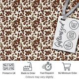 Hand Drawn Coffee Beans and Leaves Seamless Pattern Cute Unique Gift  Digital Print Material by the Metre UK Sewing Quilting Textile