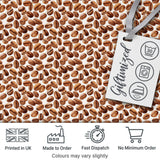 Coffee Plant Beans and Green Leaves Seamless Pattern Lovely  Digital Print Material by the Metre UK Sewing Quilting Textile