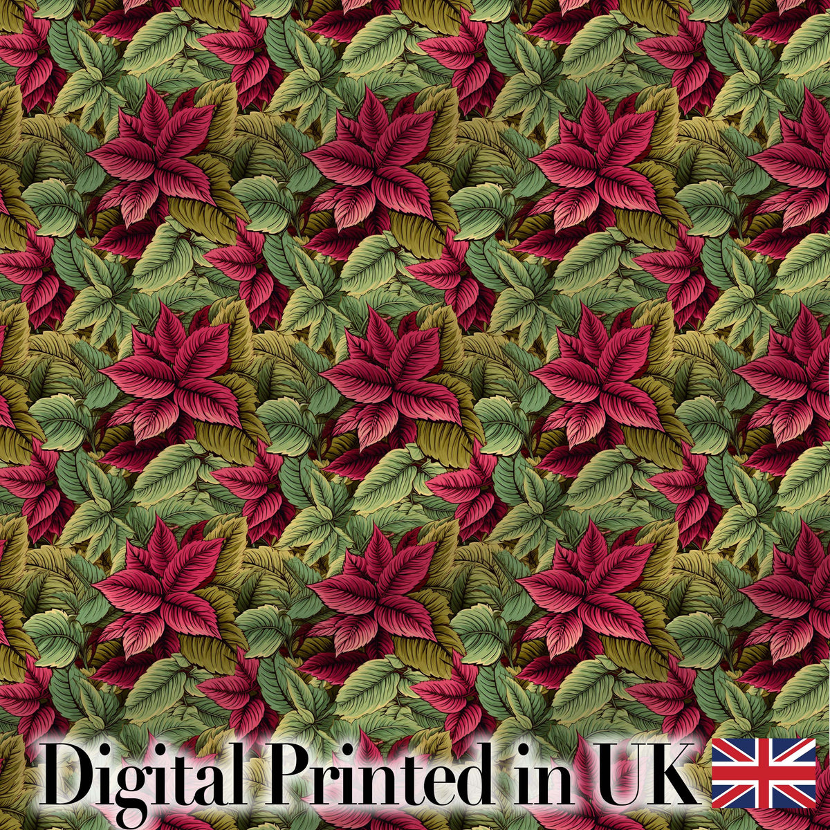 Multicolor Autumn Leaves Dense Seamless Pattern Cute Unique Gift  Digital Print Material by the Metre UK Sewing Quilting Textile