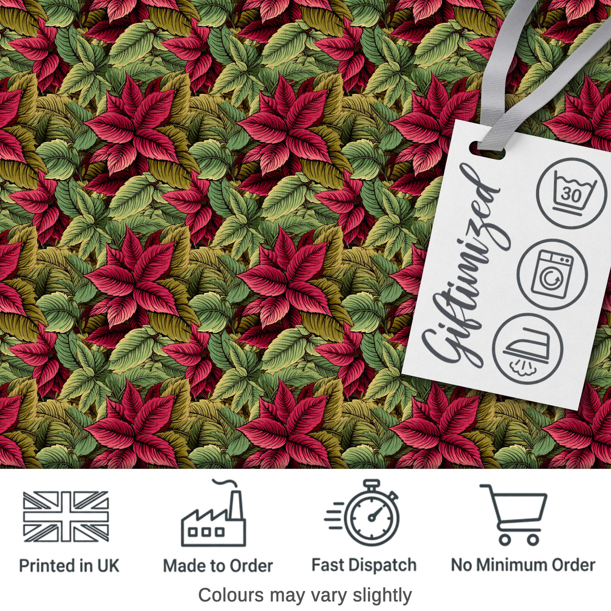 Multicolor Autumn Leaves Dense Seamless Pattern Cute Unique Gift  Digital Print Material by the Metre UK Sewing Quilting Textile