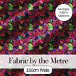 Bold Red Green Tropical Leaves Seamless Pattern Beautiful Coffee Cup  Digital Print Material by the Metre UK Sewing Quilting Textile