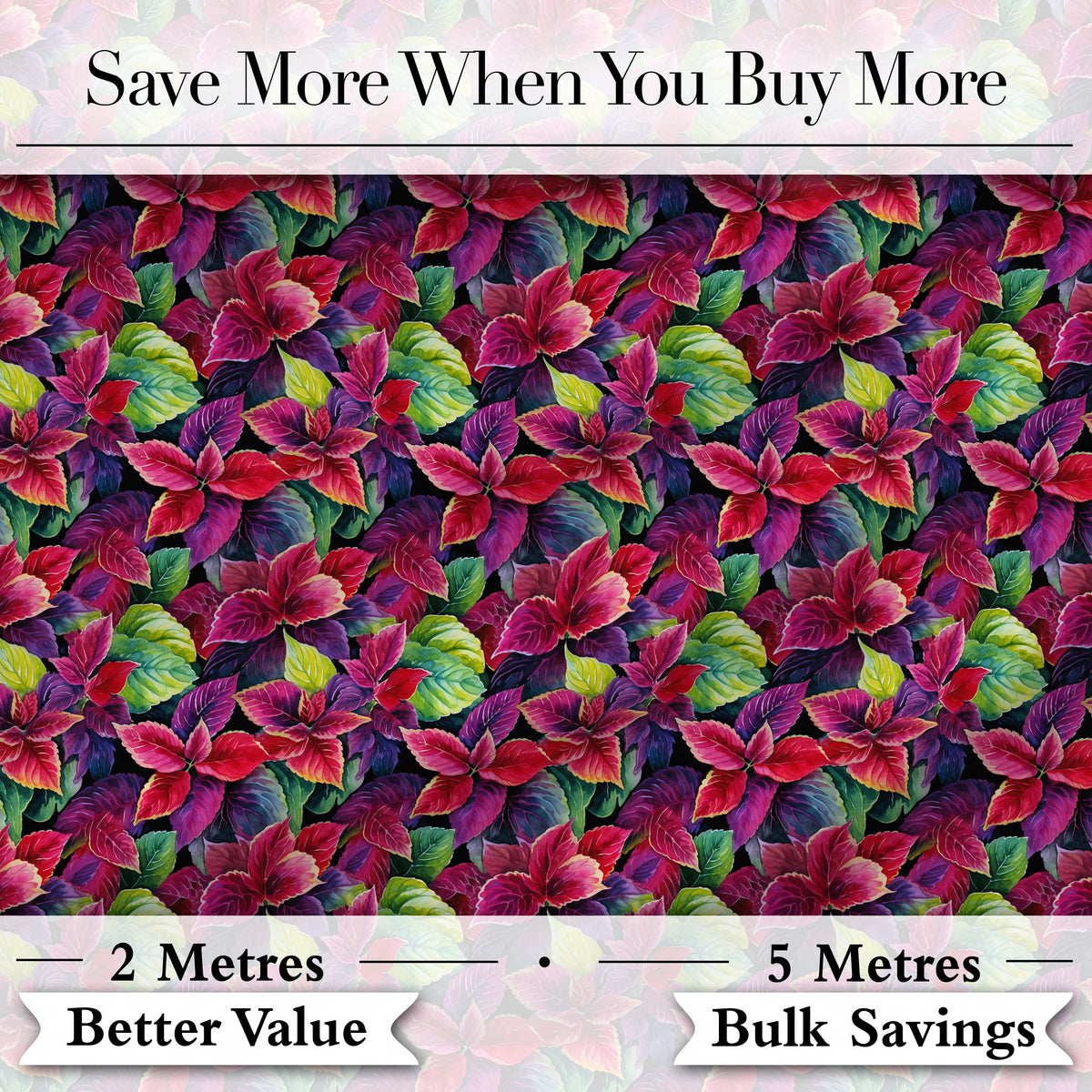 Bold Red Green Tropical Leaves Seamless Pattern Beautiful Coffee Cup  Digital Print Material by the Metre UK Sewing Quilting Textile