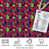 Bold Red Green Tropical Leaves Seamless Pattern Beautiful Coffee Cup  Digital Print Material by the Metre UK Sewing Quilting Textile