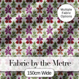 Vibrant Red Yellow Poinsettia Floral Seamless Pattern Lovely  Digital Print Material by the Metre UK Sewing Quilting Textile