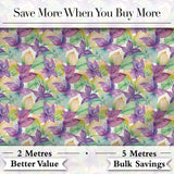 Soft Pink Watercolor Leaf Botanical Seamless Pattern Lovely  Digital Print Material by the Metre UK Sewing Quilting Textile