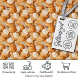 Classic Cream Puff Dessert Repeat Seamless Pattern Cute Unique Gift  Digital Print Material by the Metre UK Sewing Quilting Textile