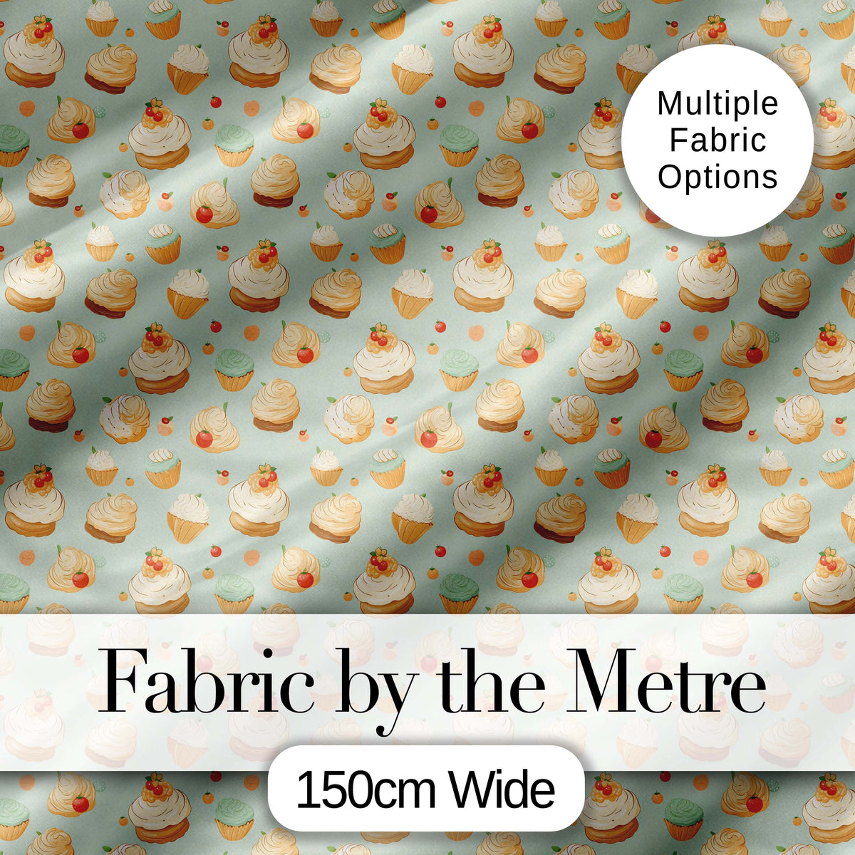 Colorful Meringue Swirl Dessert Seamless Pattern Cute Unique Gift  Digital Print Material by the Metre UK Sewing Quilting Textile