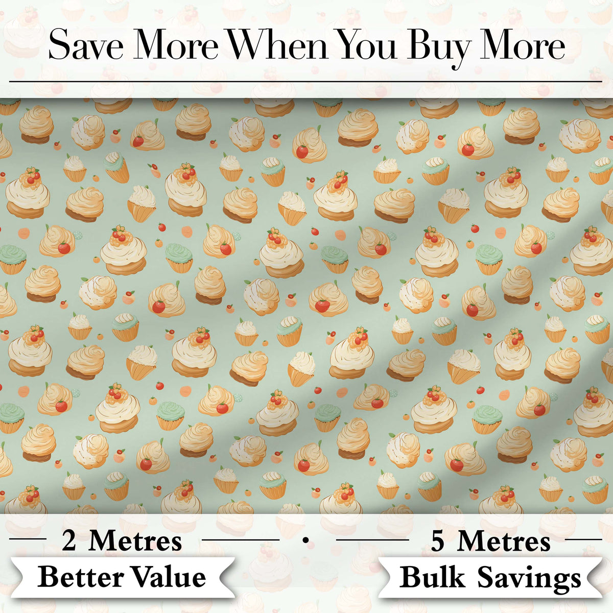 Colorful Meringue Swirl Dessert Seamless Pattern Cute Unique Gift  Digital Print Material by the Metre UK Sewing Quilting Textile