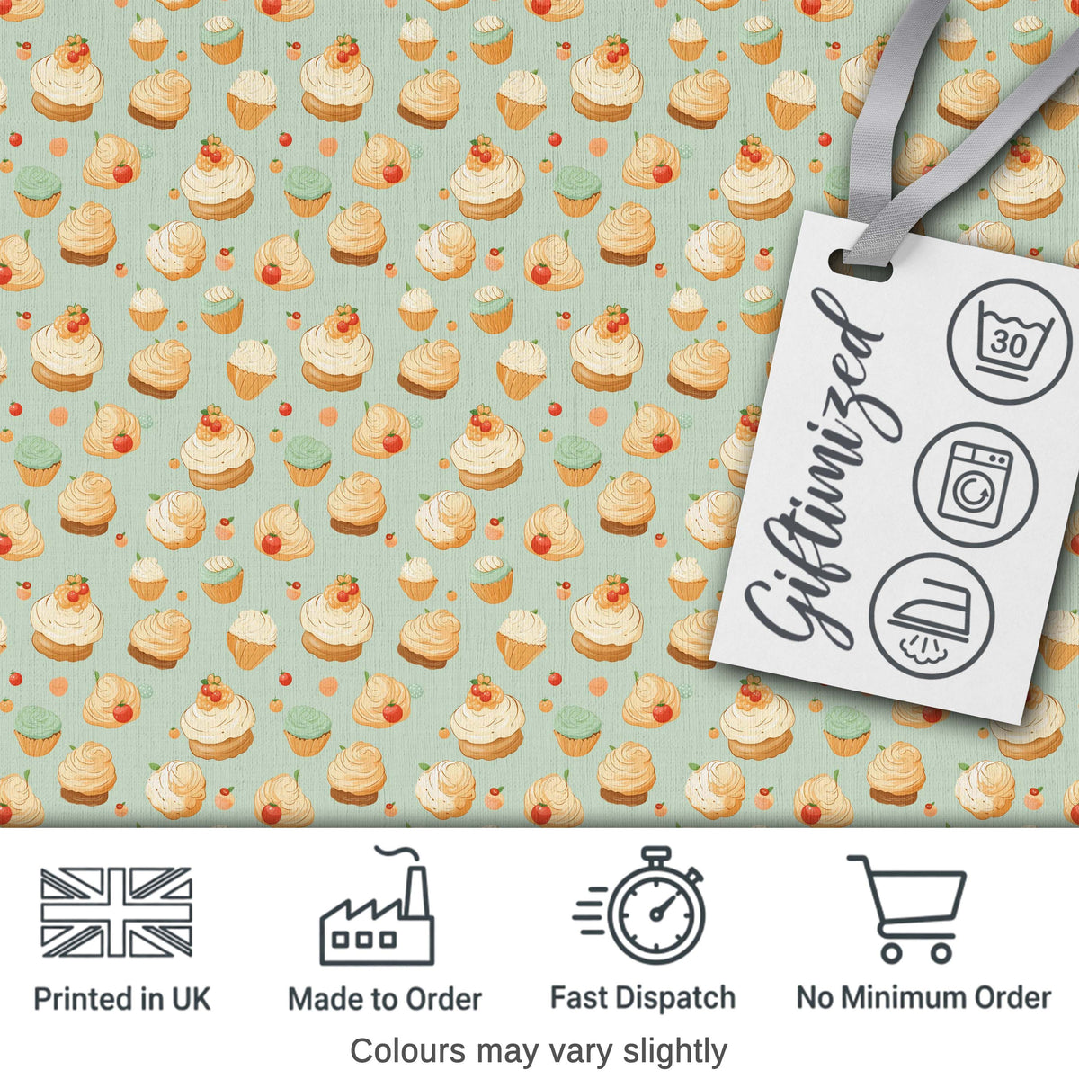 Colorful Meringue Swirl Dessert Seamless Pattern Cute Unique Gift  Digital Print Material by the Metre UK Sewing Quilting Textile