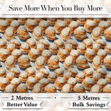 Cupcake and Fruit Dessert Pastel Seamless Pattern Cute Unique Gift  Digital Print Material by the Metre UK Sewing Quilting Textile
