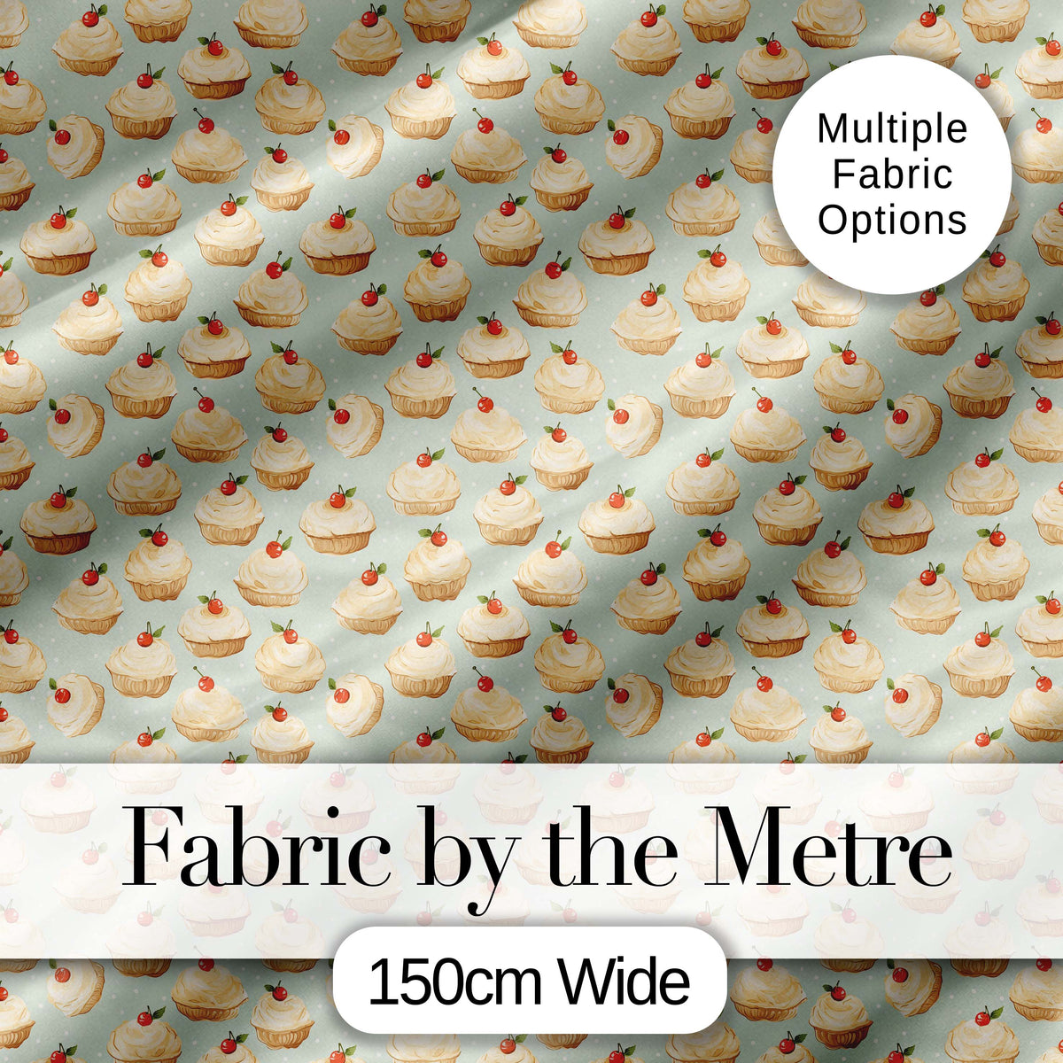 Hand Drawn Cream Puff Sketch Style Minimal Beige Seamless Pattern  Digital Print Material by the Metre UK Sewing Quilting Textile