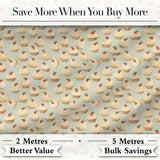 Hand Drawn Cream Puff Sketch Style Minimal Beige Seamless Pattern  Digital Print Material by the Metre UK Sewing Quilting Textile