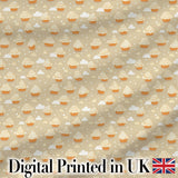 Floral Cupcake and Citrus Elements Soft Blue Seamless Dessert Lovely  Digital Print Material by the Metre UK Sewing Quilting Textile