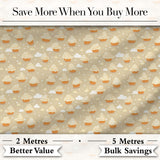 Floral Cupcake and Citrus Elements Soft Blue Seamless Dessert Lovely  Digital Print Material by the Metre UK Sewing Quilting Textile