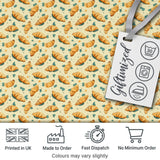Seamless Croissant Pastry Mint Green Background Bakery Food Lovely  Digital Print Material by the Metre UK Sewing Quilting Textile