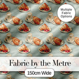 Vintage Croissant Coffee Cup Classic French Breakfast Illustration  Digital Print Material by the Metre UK Sewing Quilting Textile