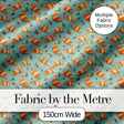 Floral Vintage Croissant Tea Cup Seamless Pattern Shabby Chic Style  Digital Print Material by the Metre UK Sewing Quilting Textile