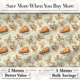 Realistic Croissant Pastry White Background Food Photography Style  Digital Print Material by the Metre UK Sewing Quilting Textile