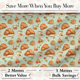Watercolor Crystal Gemstone Soft Beige Background Mineral Lovely  Digital Print Material by the Metre UK Sewing Quilting Textile