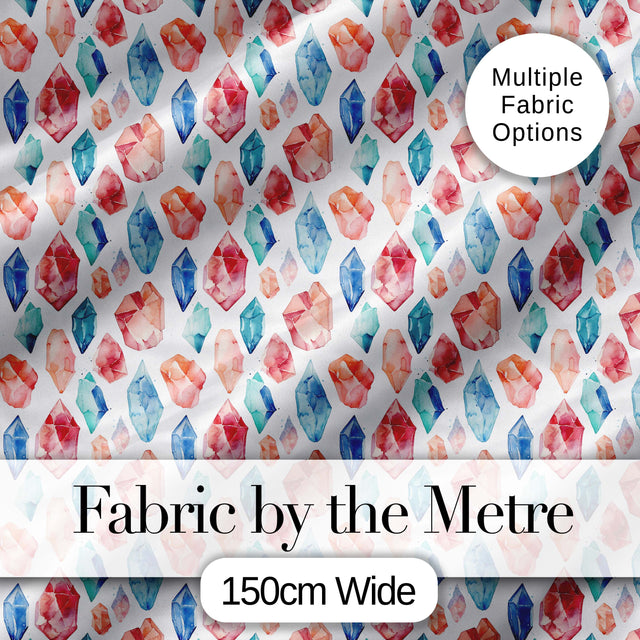 Multicolor Pastel Crystal Seamless Pattern Soft Background Abstract  Digital Print Material by the Metre UK Sewing Quilting Textile
