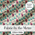 Soft Pastel Green Geometric Crystal Seamless Pattern Lovely  Digital Print Material by the Metre UK Sewing Quilting Textile