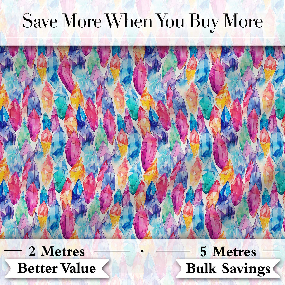 Navy Blue Cosmic Crystal Gemstone Seamless Pattern Cute Unique Gift  Digital Print Material by the Metre UK Sewing Quilting Textile