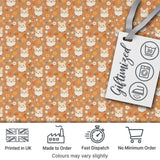 Cartoon Hamster Bow Tie Teal Seamless Pattern Cute Unique Gift  Digital Print Material by the Metre UK Sewing Quilting Textile