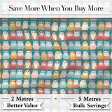 Cute Hamster Cartoon Blue Heart Pattern Seamless Cute Unique Gift  Digital Print Material by the Metre UK Sewing Quilting Textile