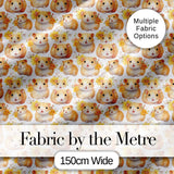 Soft Beige Hamster Autumn Leaf Seamless Pattern Perfect Gift for Her  Digital Print Material by the Metre UK Sewing Quilting Textile