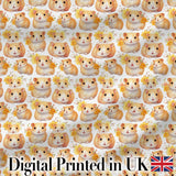Soft Beige Hamster Autumn Leaf Seamless Pattern Perfect Gift for Her  Digital Print Material by the Metre UK Sewing Quilting Textile