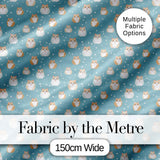 Cute Hamster Floral Apple Garden Seamless Pattern Cute Unique Gift  Digital Print Material by the Metre UK Sewing Quilting Textile