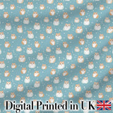 Cute Hamster Floral Apple Garden Seamless Pattern Cute Unique Gift  Digital Print Material by the Metre UK Sewing Quilting Textile
