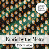 Mixed Cute Hamster Pastel Character Seamless Pattern Lovely  Digital Print Material by the Metre UK Sewing Quilting Textile