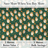 Mixed Cute Hamster Pastel Character Seamless Pattern Lovely  Digital Print Material by the Metre UK Sewing Quilting Textile