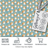 Hamster Floral Branch Cute Animal Seamless Pattern Cute Unique Gift  Digital Print Material by the Metre UK Sewing Quilting Textile