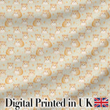 Cartoon Hamster Family Warm Tone Seamless Pattern Cute Unique Gift  Digital Print Material by the Metre UK Sewing Quilting Textile