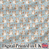 Watercolor Bunny Meadow Floral Seamless Pattern Perfect Gift for Her  Digital Print Material by the Metre UK Sewing Quilting Textile