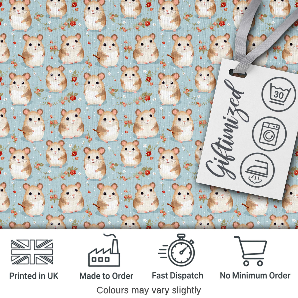 Watercolor Bunny Meadow Floral Seamless Pattern Perfect Gift for Her  Digital Print Material by the Metre UK Sewing Quilting Textile