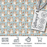 Watercolor Bunny Meadow Floral Seamless Pattern Perfect Gift for Her  Digital Print Material by the Metre UK Sewing Quilting Textile