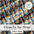 Minimal Bunny Snow Field Seamless Pattern Cute Unique Gift Lovely  Digital Print Material by the Metre UK Sewing Quilting Textile
