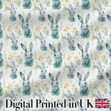 Vintage Style Bunny Rose Garden Seamless Pattern Cute Unique Gift  Digital Print Material by the Metre UK Sewing Quilting Textile