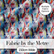 Soft Watercolor Bunny Meadow Light Blue Seamless Pattern Lovely  Digital Print Material by the Metre UK Sewing Quilting Textile
