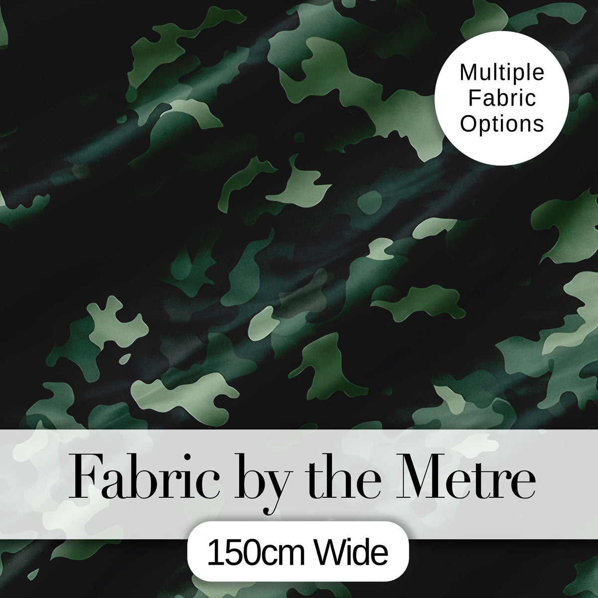 Blue Tone Camouflage Abstract Modern Seamless Pattern Lovely  Digital Print Material by the Metre UK Sewing Quilting Textile