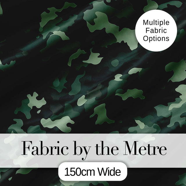 Blue Tone Camouflage Abstract Modern Seamless Pattern Lovely  Digital Print Material by the Metre UK Sewing Quilting Textile